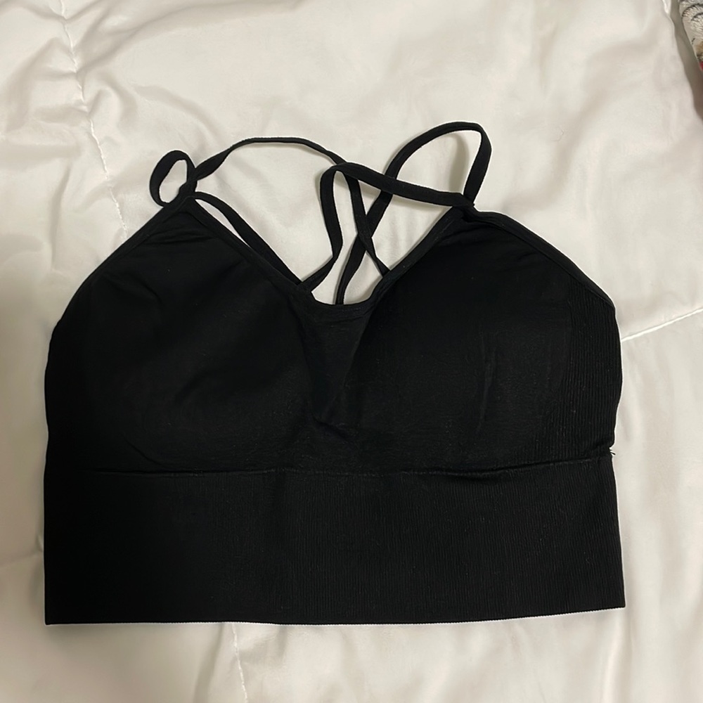 NVGTN Black flourish bra